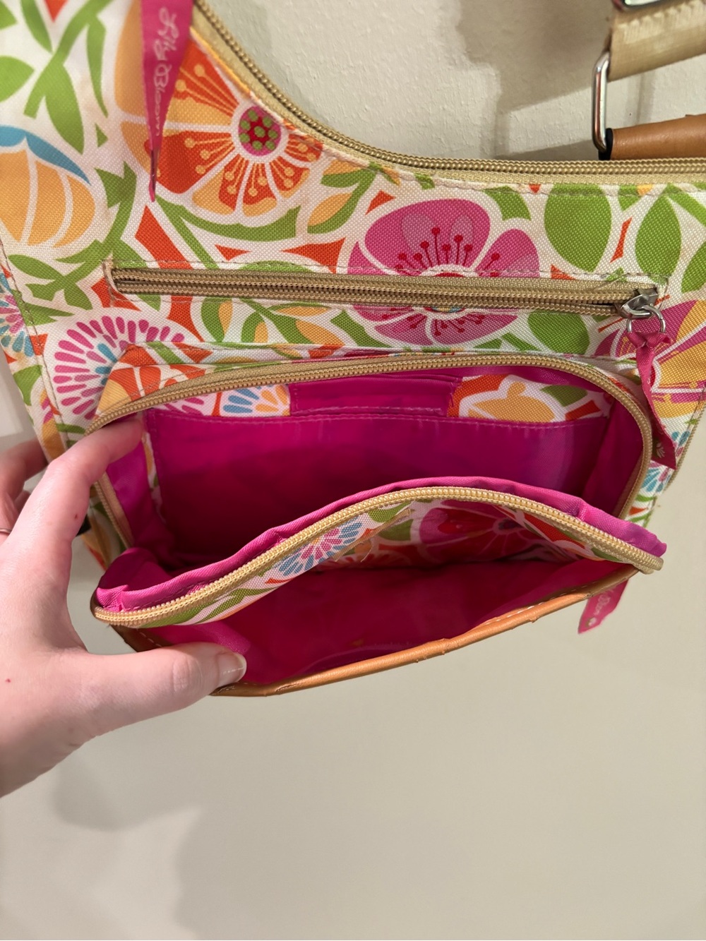 Lily Bloom Multicolor Floral Crossbody Shoulder Bag Perfect for Summer - Picture 8 of 12